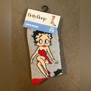 Betty Boop Adult Crew Socks NWT